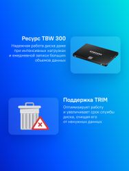 500ГБ SSD накопитель Samsung 870 EVO MZ-77E500BW 2.5"