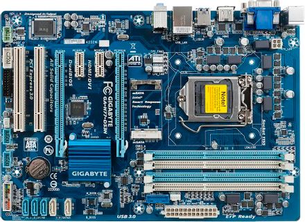 Материнская плата Gigabyte GA-H77-DS3H, LGA 1155, Intel H77, ATX, Ret