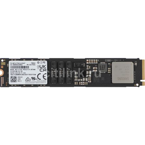1.9ТБ Серверный SSD накопитель Samsung MZ1L21T9HCLS-00A07 PCIe 4.0 x4, M.2, TLC, TBW - 3500ТБ, DWPD - 1