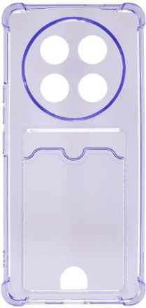 Чехол (клип-кейс) ZIBELINO Silicone Card Holder, для Honor X9c, сиреневый [zsch-hon-x9c-cam-lil]