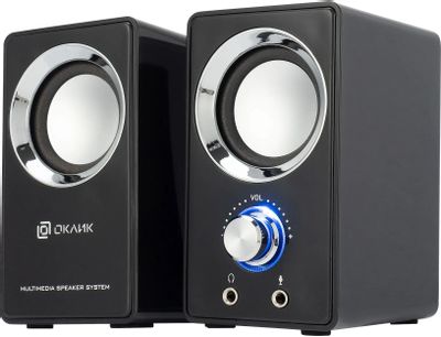 Колонки Oklick OK-116, 2.0, черный [315691] – купить в Ситилинк | 315691