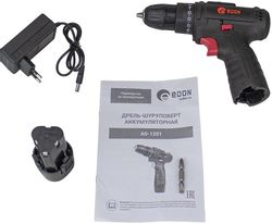 Дрель-шуруповерт EDON AD-1201, 1.5Ач