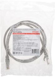 Патч-корд REXANT вилка RJ-45, вилка RJ-45, кат.6, LSZH, 1м, белый