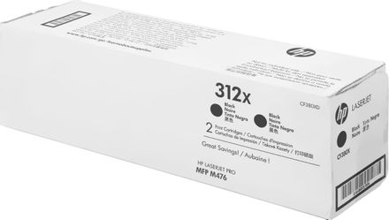 Картридж (двойная упаковка) HP 312X, черный / CF380XD