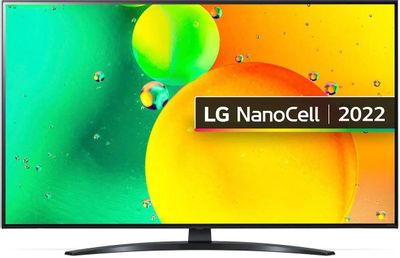 55" Телевизор LG 55NANO766QA.ARUB, NanoCell, 4K Ultra HD, синяя сажа, СМАРТ ТВ, WebOS