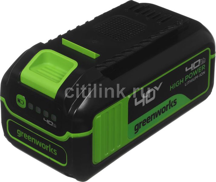 Батарея аккумуляторная GREENWORKS G40HP4, 40В, 4Ач, Li-Ion [2958507]