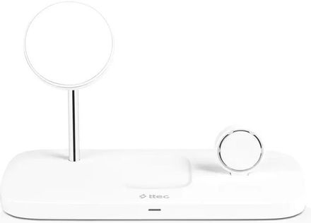 Беспроводное зарядное устройство TTEC 2KS32B, USB-C, USB-C, 20Вт, белый