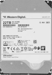 Изображение товара Жесткий диск WD Ultrastar 22ТБ для серверов SATA III 3.5" Gelliev CMR Изображение товара Жесткий диск WD Ultrastar 22ТБ для серверов SATA III 3.5" Gelliev CMR