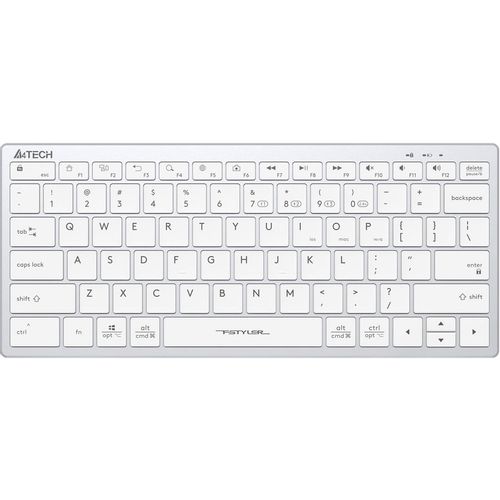 Клавиатура A4TECH Fstyler FBX51C, беспроводная, USB, Bluetooth/Радиоканал, ножничная, белый [fbx51c white]