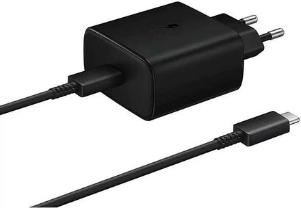 Сетевое зарядное устройство Samsung EP-TA845,  USB-C, USB-C, 3A, черный [ep-ta845xbegru]