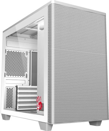 Корпус mATX BLOODY BD-CC117F, Mini-Tower, без БП,  белый [bd-cc117f-wh]