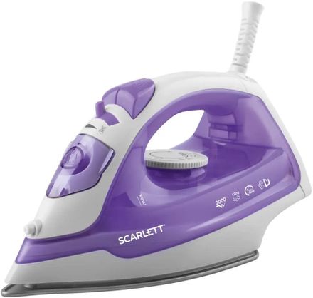 Утюг Scarlett SC-SI30P10, с паровым ударом, 2000Вт, фиолетовый