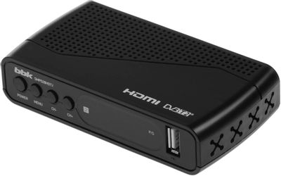 Ресивер DVB-T2 BBK SMP028HDT2, черный – купить в Ситилинк | 1421313