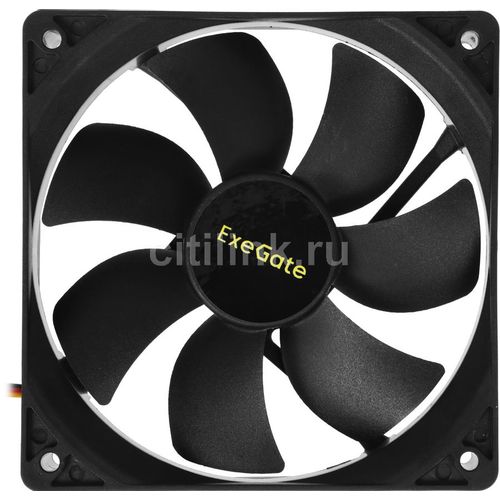 Вентилятор EXEGATE EX283388RUS 120мм, 3-pin, 1800об/мин, 28 дБ, черный, OEM