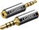 Изображение товара Адаптер аудио UGREEN 20502,  Jack 3.5 (f) -  Jack 2.5 (m),  0.05м, GOLD,  ф/фильтр,  серый