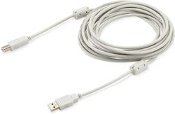 Изображение товара Кабель USB2.0 Buro USB A(m) -  USB B(m),  ферритовый фильтр ,  5м [usb2.0-am/bm-5m-mg]