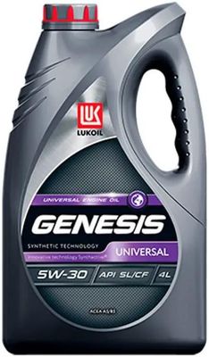 Моторное масло LUKOIL Genesis Universal, 5W-30, 4л, полусинтетическое [3148621]