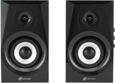 Колонки Bluetooth Oklick OK-166 BT,  2.0,  черный [1112254]