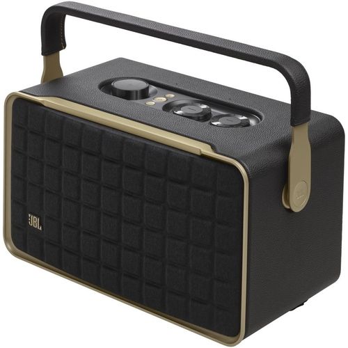 Колонка портативная JBL Authentics 300, 100Вт, Google Assistant, Amazon Alexa, черный [jblauth300blk]