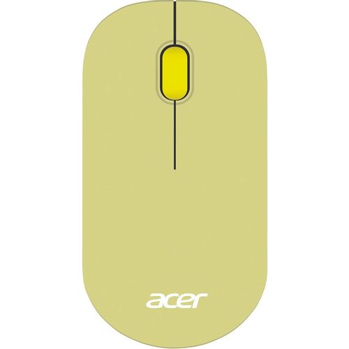 Мышь беспроводная Acer OMR205, радио, оптическая, USB, 1200dpi, зеленый и желтый [zl.mceee.02j]