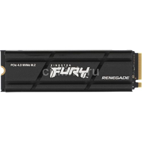 1ТБ SSD накопитель Kingston Fury Renegade SFYRSK/1000G M.2 2280, PCIe 4.0 x4, NVMe, M.2