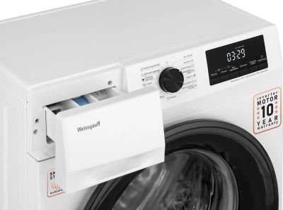 Стиральная машина узкая WEISSGAUFF WM 4657 Inverter Steam, с ...