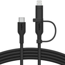 Изображение товара Кабель Belkin CAC003hq1.5MBK Lightning USB-C оплетка 1.5 м