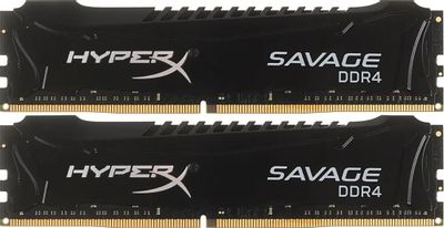 Оперативная память Kingston HyperX Savage Black HX421C13SBK2/16 DDR4 -  2x 8ГБ 2133МГц, DIMM,  Ret