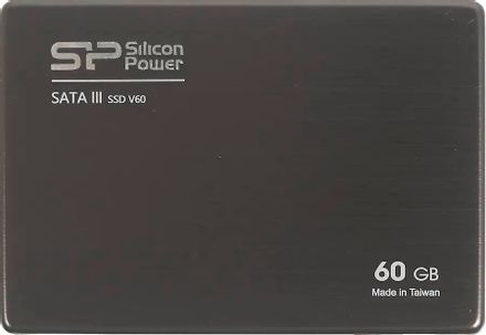 SSD накопитель Silicon Power Velox V60 SP060GBSS3V60S25 60ГБ, 2.5", SATA III