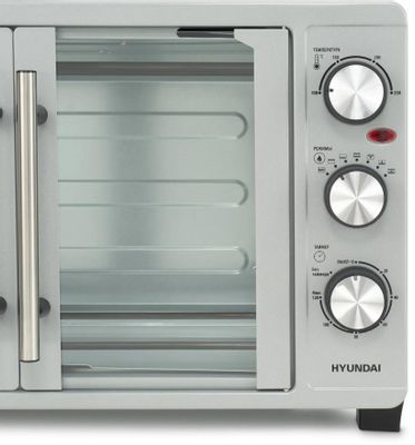 Мини-печь Hyundai MIO-HY077, серебристый – купить в Ситилинк | 1732196