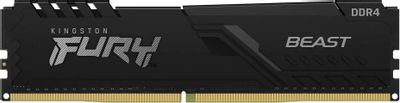 Оперативная память Kingston Fury Beast Black KF426C16BB/8 DDR4 -  1x 8ГБ 2666МГц, DIMM,  Ret