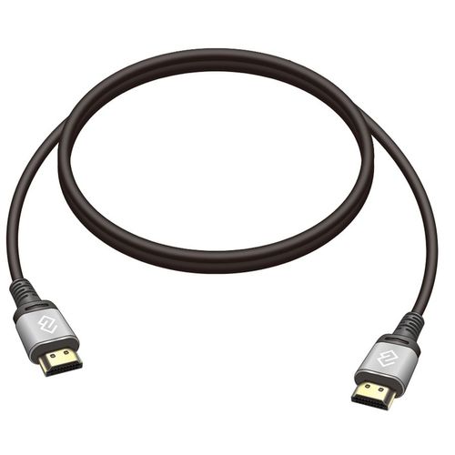 Кабель аудио-видео Digma D-HDMI-V2.0-1.5M, HDMI (m) — HDMI (m), ver 2.0, 1.5м, GOLD, черный
