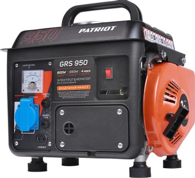 Бензиновый генератор Patriot GRS 950, 220 В, 0.8кВт [476102219]