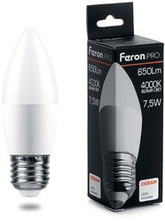 Упаковка ламп LED FERON E27, свеча, 7.5Вт, 10 шт.