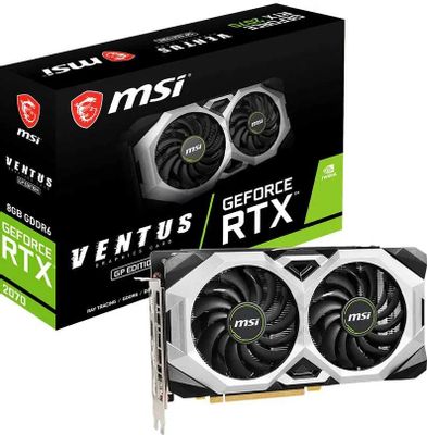 MSI NVIDIA GeForce RTX 2070 RTX 2070 VENTUS GP 8G 8 GDDR6 Ret 1197336