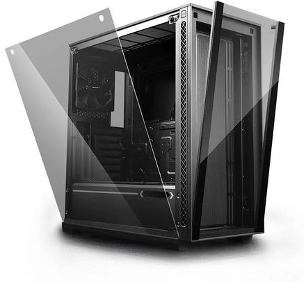 Корпус ATX DeepCool MATREXX 70 ADD-RGB 3F, Midi-Tower, без БП,  черный [dp-atx-matrexx70-bkg0p-3f]