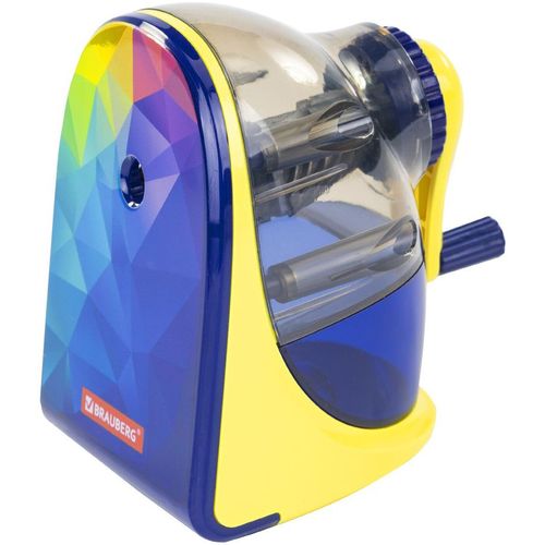 Точилка для карандашей BRAUBERG Multicolor механическая, ассорти [228489]
