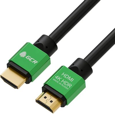 Кабель видео GREENCONNECT GCR-50962,  HDMI (m)  -  HDMI (m) ,  ver 2.0,  2.5м, GOLD,  черный