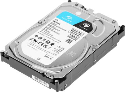 Жесткий диск Seagate Skyhawk ST6000VX009, 6ТБ, HDD, SATA III, 3.5 ...