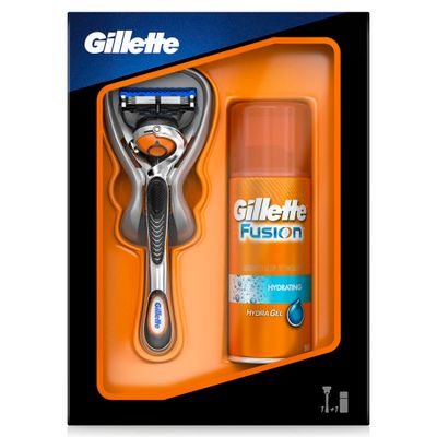 Набор подарочный Gillette Fusion ProGlide Flexball, (Бритва Fusion ProGlide + Гель Для Бритья Fusion Hydrating, 75мл) [gil-81561903]