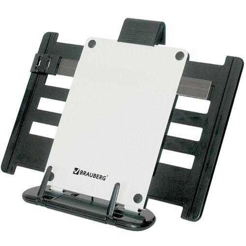 Подставка для книг BRAUBERG 230910, Офис, прямоугольная, 41x339x224мм, пластик/металл, белый, картонная коробка