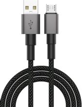 Изображение товара Кабель ZIBELINO micro USB (m) -  USB (m),  2м,  2.1A,  черный [zdnc-mic-2m-blk]