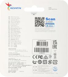 Флешка USB A-Data Classic C008 64ГБ, USB2.0, синий и белый