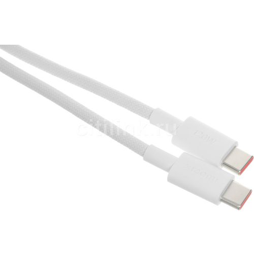 Кабель Xiaomi BHR087AGL, USB Type-C (m) — USB Type-C (m), 2м, 6A, белый