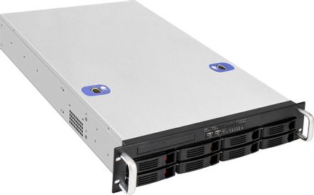 Корпус для сервера монтируемый в стойку EXEGATE Pro 2U660-HS08, 2U, 2 x 1000 Вт, черный/серебристый [ex294563rus]