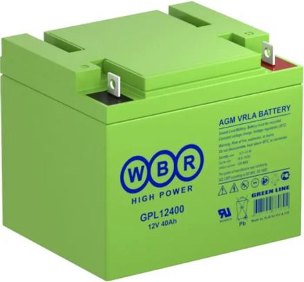 Аккумуляторная батарея WBR GPL12450 для ИБП,  12В,  45Ач [gpl12450 wbr]