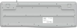 Клавиатура Acer OKW500, проводная, мембранная, белый