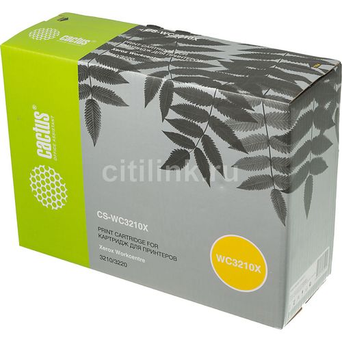 Картридж Cactus CS-WC3210X, 106R01487, черный / CS-WC3210X