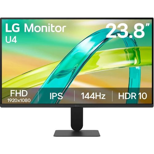 23.8" Монитор LG 24U411B-B, 1920x1080, IPS, 144Гц, 1хHDMI, черный [24u411b-b.aruz]