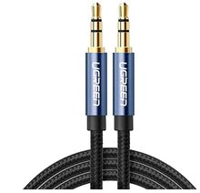 Изображение товара Кабель аудио UGREEN AV112,  Jack 3.5 (m) -  Jack 3.5 (m),  2м, GOLD,  синий [10687]
